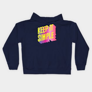 Keep it Simple Pixel Art Kids Hoodie